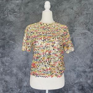Multicolor Sequin  top